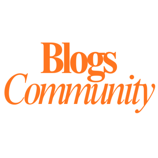 Blogs Community logo in orange text representing a blog website that shares insights on finance, home improvement, health, travel, warranty, and loans.