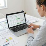 A person reviewing loan options and credit score reports on laptop representing the best personal loans bad credit options in the USA