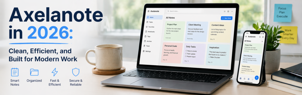 Axelanote in 2026: Clean, Efficient, and Built for Modern Work