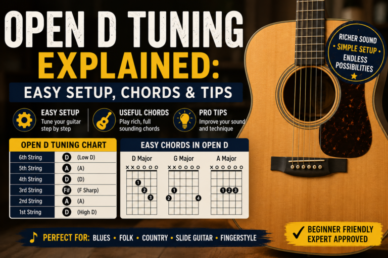 Open D Tuning Explained: Easy Setup, Chords & Tips